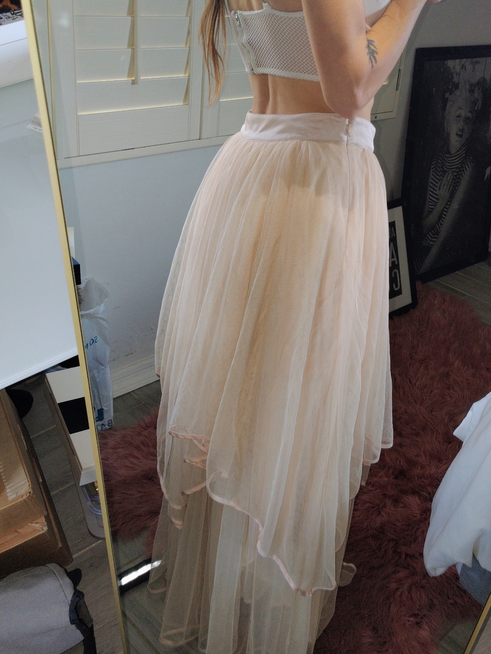 FREE PEOPLE Maxi Tule Skirt - Picture 15 of 17